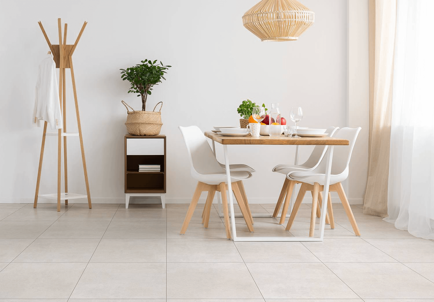 Porcelain Tiles 24 Masetto white