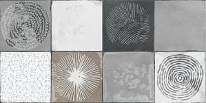 Decor and Wall tiles 140 Johnson Tiles GRAPHICO GREY ART-256-HL1