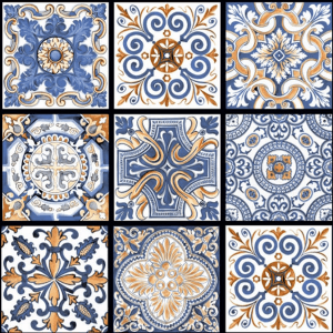 Decor and Wall tiles 41 200x200 Wall tiles Decor mexican blue mix UC Tiles