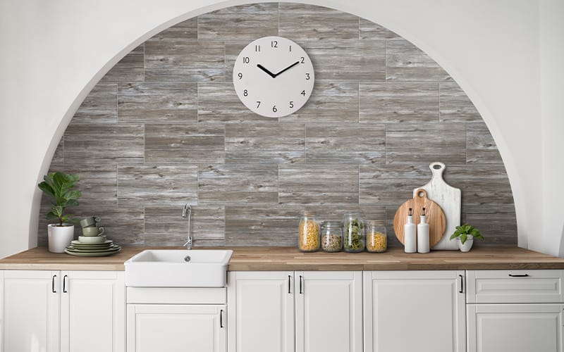 Ceramic Tiles 10 Mokato Wood Grey Metallic wood look tiles UC Tiles